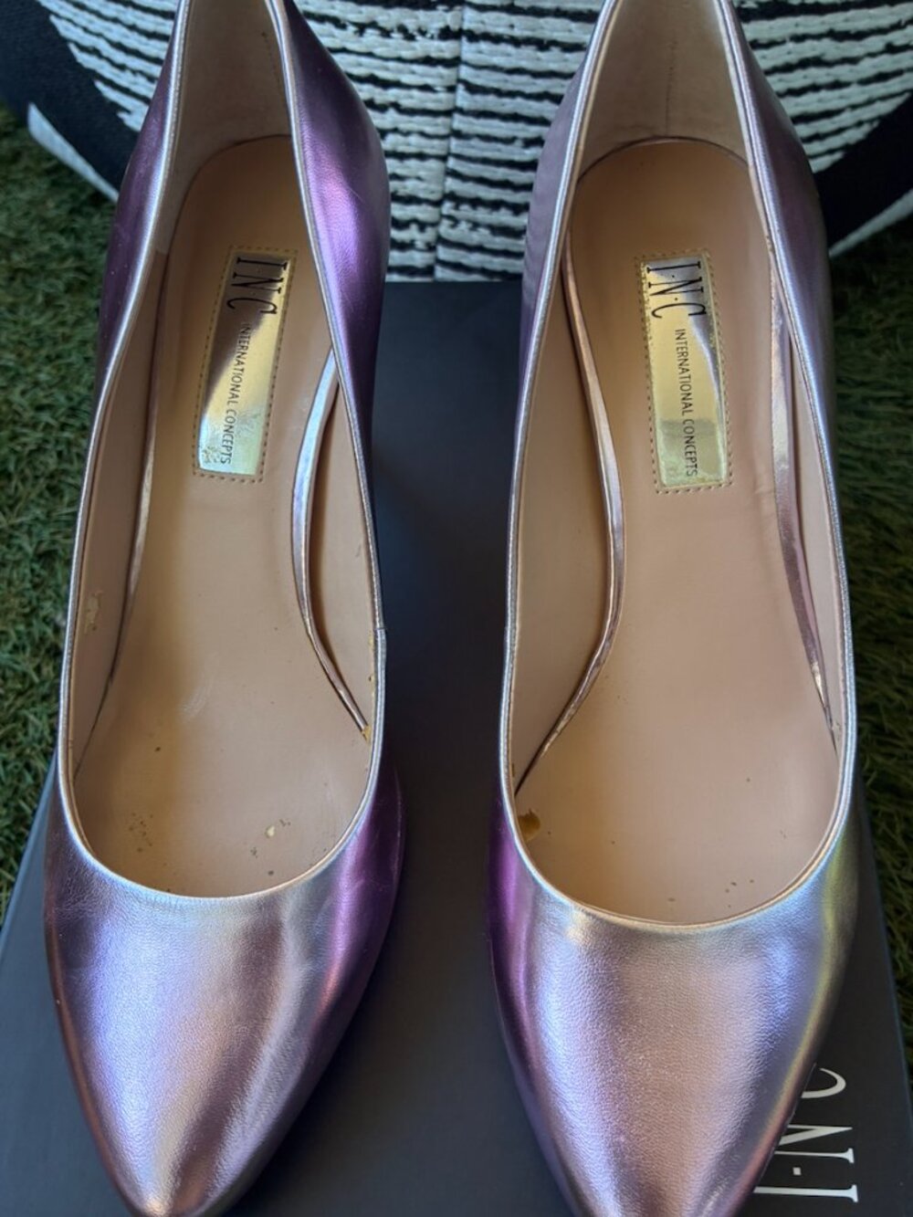 INC Metallic Pink Heel